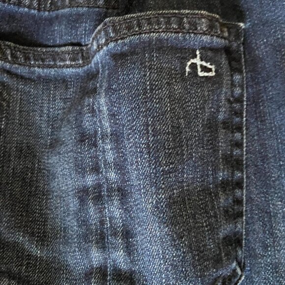 Rag & Bone 10" Skinny Medium Wash Jeans Size 30 - Picture 6 of 9